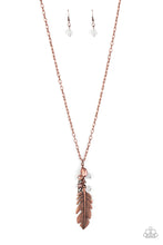 Load image into Gallery viewer, Feather Flair - Copper Necklace Paparazzi Accessories