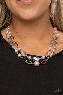Fluent In Affluence - Pink Necklace Paparazzi Accessories