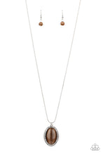 Load image into Gallery viewer, GLISTEN To This - Brown Cat&#39;s Eye Necklace Paparazzi Accessories