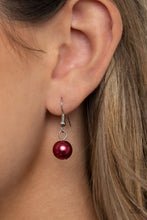 Load image into Gallery viewer, Prim and POLISHED - Red Pearl Necklace Paparazzi Accessories
