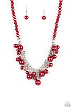 Load image into Gallery viewer, Prim and POLISHED - Red Pearl Necklace Paparazzi Accessories