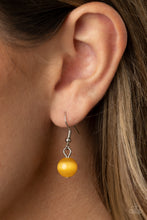 Load image into Gallery viewer, Tangled Gardens - Yellow Cat&#39;s Eye Necklace Paparazzi Accessories