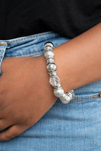 Load image into Gallery viewer, Take Your Best Shot - White Stretchy Bracelet Paparazzi Accessories