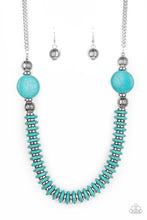 Load image into Gallery viewer, Desert Revival - Blue Stone Necklace Paparazzi Accessories