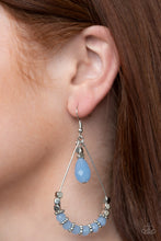 Load image into Gallery viewer, Lovely Lucidity - Blue Earrings Paparazzi Accessories