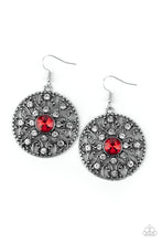 Load image into Gallery viewer, GLOW Your True Colors - Red Rhinestone Earrings Paparazzi Accessories