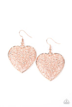 Load image into Gallery viewer, Let Your Heart Grow - Rose Gold Earrings Paparazzi Accessories