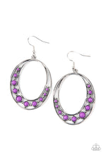 Load image into Gallery viewer, Crescent Cove - Purple Earrings Paparazzi Accessories