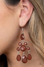 Load image into Gallery viewer, Afterglow Glamour - Brown Earrings Paparazzi Accessories
