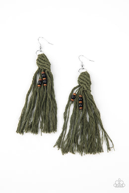 Beach Bash - Green Earrings Paparazzi Accessories