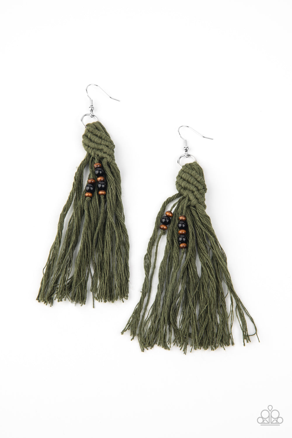 Beach Bash - Green Earrings Paparazzi Accessories