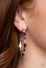 Load image into Gallery viewer, There Goes The Neighborhood - Pink Earrings Paparazzi Accessories