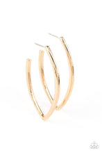 Load image into Gallery viewer, Point-Blank Beautiful - Gold Hoop Earrings Paparazzi Accessories