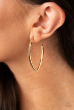 Load image into Gallery viewer, Point-Blank Beautiful - Gold Hoop Earrings Paparazzi Accessories