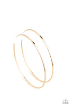 Load image into Gallery viewer, Diamondback Diva - Gold Hoop Earrings Paparazzi Accessories