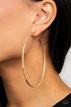 Load image into Gallery viewer, Diamondback Diva - Gold Hoop Earrings Paparazzi Accessories