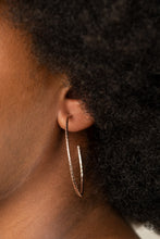 Load image into Gallery viewer, Inclined To Entwine - Rose Gold Hoop Earrings Paparazzi Accessories