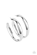 Load image into Gallery viewer, BEVEL In It - Silver Earrings Paparazzi Accessories