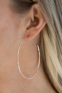 Dont Lose Your Edge - Rose Gold Earrings Paparazzi Accessories