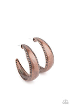 Load image into Gallery viewer, Burnished Benevolence - Copper Earrings Paparazzi Accessories