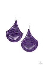 Load image into Gallery viewer, Tropical Tempest Purple Earring Paparazzi Accessories