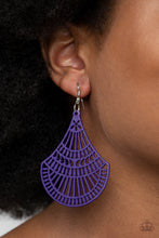 Load image into Gallery viewer, Tropical Tempest Purple Earring Paparazzi Accessories