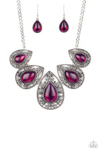 Load image into Gallery viewer, Opal Auras - Purple Necklace Paparazzi Accessories