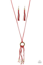 Load image into Gallery viewer, Feel at HOMESPUN - Red Necklace Paparazzi Accessories