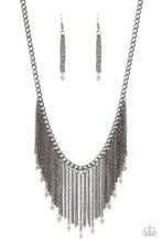 Load image into Gallery viewer, Cue The Fireworks - Multi Gunmetal Oil Spill Necklace Paparazzi Accessories