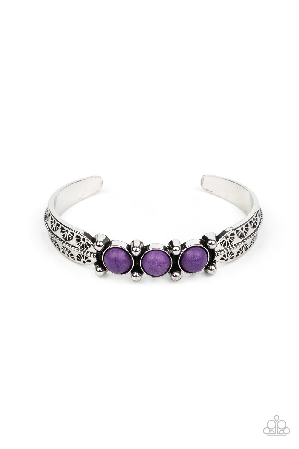 Mojave Glyphs - Purple Bracelet Paparazzi Accessories