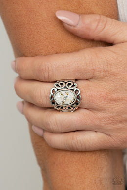 Straight To The POP! - White Ring Paparazzi Accessories