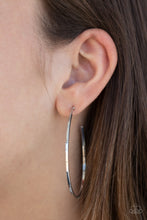 Load image into Gallery viewer, Cool Curves - Silver Hoop Earrings Paparazzi Accessories
