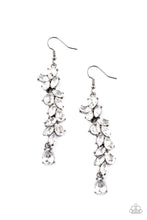 Load image into Gallery viewer, Unlimited Luster - Black Gunmetal Rhinestone Earring Paparazzi Accessories