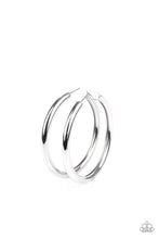 Load image into Gallery viewer, Curve Ball - Silver Earrings Paparazzi Accessories