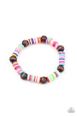 Wooden Bead Starlet Shimmer Paparazzi Accessories