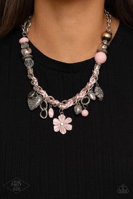 Charmed, I Am Sure - Pink Necklace Paparazzi Accessories