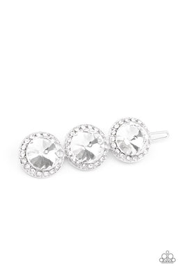 SPOTLIGHT It Up - White Hair Accessory Paparazzi Accessories