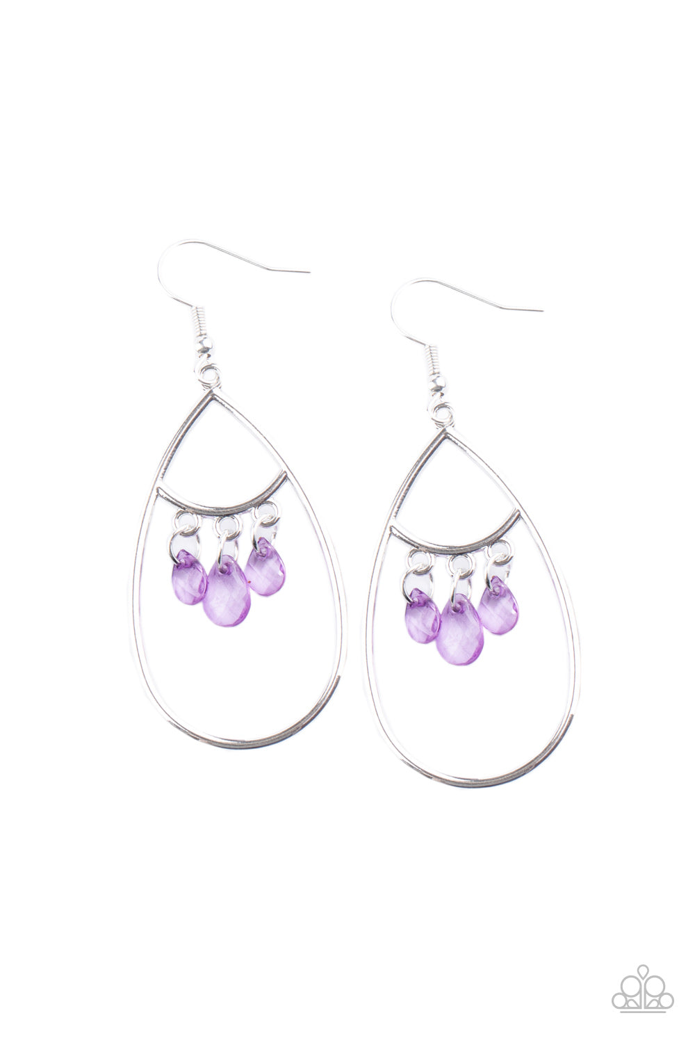 Shimmer Advisory - Purple Earring Paparazzi Accessories