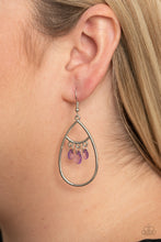 Load image into Gallery viewer, Shimmer Advisory - Purple Earring Paparazzi Accessories