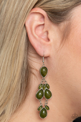 Superstar Social - Green Earrings Paparazzi Accessories