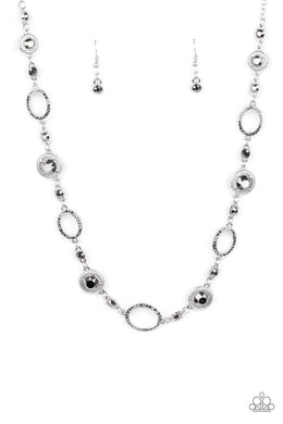 Pushing Your LUXE - Silver Necklace Paparazzi Accessories