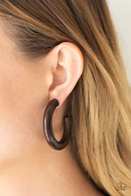 Load image into Gallery viewer, Woodsy Wonder - Brown Earrings Paparazzi Accessories