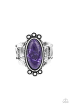 Load image into Gallery viewer, Psychedelic Deserts - Purple Ring Paparazzi Accessories