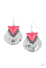 Load image into Gallery viewer, Road Trip Treasure - Pink Earrings Paparazzi Accessories
