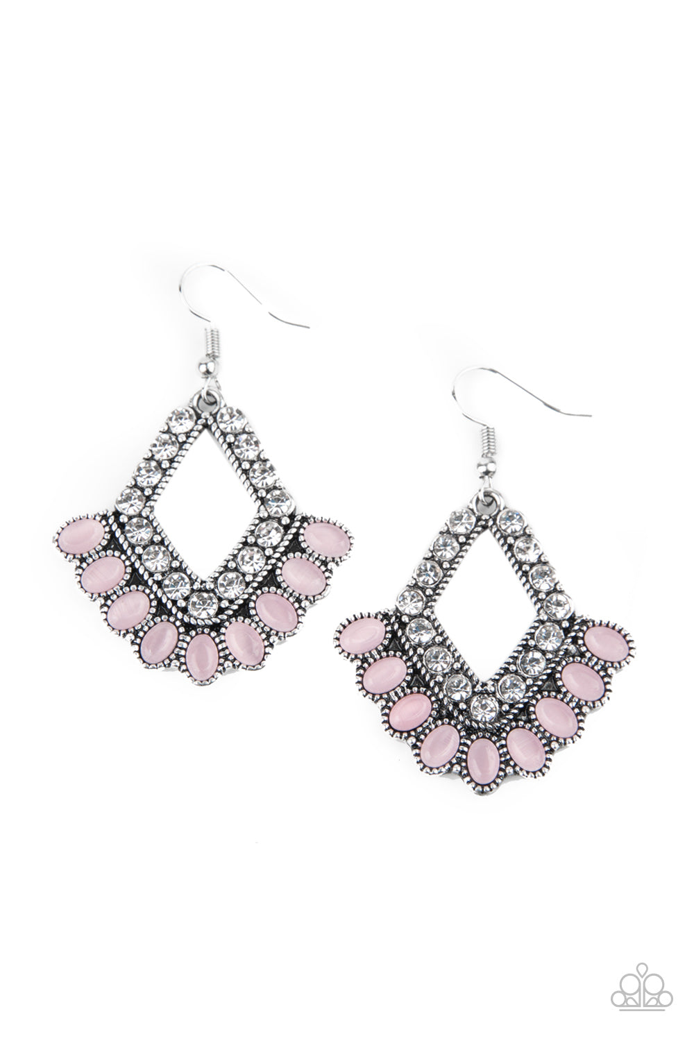 Just BEAM Happy - Pink Earrings Paparazzi Accessories
