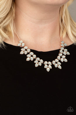 Hidden Eden - Rose Gold Necklace Paparazzi Accessories