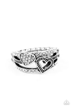 Load image into Gallery viewer, You Make My Heart BLING - White Ring Paparazzi Accessories