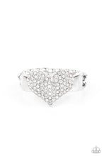 Load image into Gallery viewer, Heart of BLING - White Ring Paparazzi Accessories