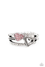 Load image into Gallery viewer, You Make My Heart BLING - Pink Ring Paparazzi Accessories