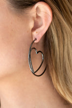 Load image into Gallery viewer, Love At First BRIGHT - Black Earrings Paparazzi Accessories